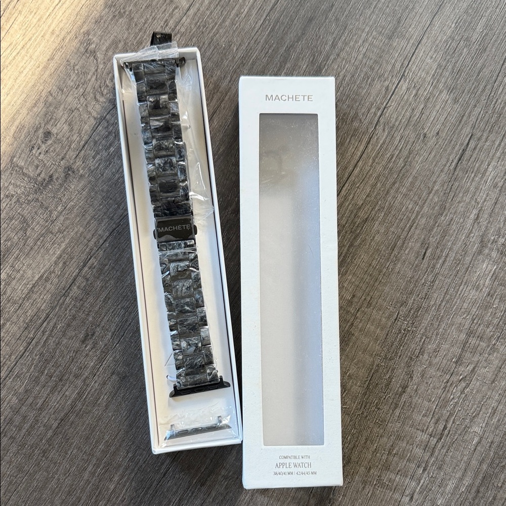 Machete Black Marble Link Apple Watch Band